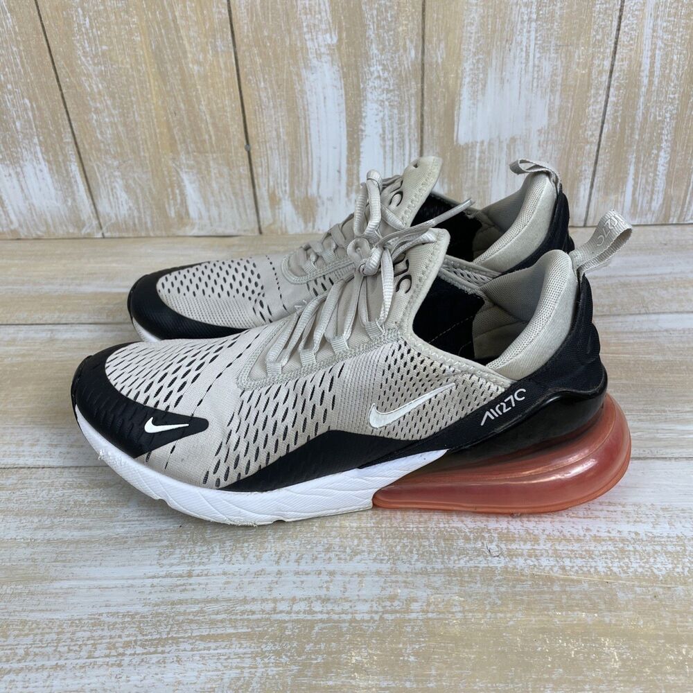 Nike Air Max 270 Men’s Low Top Sneakers White/Black Size US 12 - Picture 2 of 10